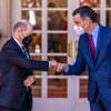 Thủ tướng Đức Olaf Scholz và người đồng cấp Tây Ban Nha Pedro Sánchez. (Nguồn: independent.co.uk)