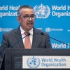Tổng Giám đốc Tổ chức Y tế thế giới (WHO) Tedros Adhanom Ghebreyesus phát biểu tại cuộc họp ở Geneva, Thụy Sĩ. (Ảnh: AFP/TTXVN)
