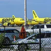 Máy bay của hãng hàng không Spirit Airlines tại Sân bay Quốc tế Orlando, Mỹ. (Nguồn: Getty Images)