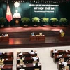 Kỳ họp thứ 3 Hội đồng nhân dân Thành phố Hồ Chí Minh, nhiệm kỳ 2021-2026, ngày 18/10/2021. (Ảnh: TTXVN phát) 