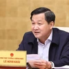 Phó Thủ tướng Lê Minh Khái, Tổ trưởng Tổ công tác. (Ảnh: Dương Giang/TTXVN)