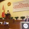 Chủ tịch Quốc hội Vương Đình Huệ chủ trì Hội nghị tổng kết công tác HĐND các tỉnh, thành phố khu vực phía Bắc. (Ảnh: Doãn Tấn/TTXVN)