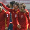 Đội tuyển nữ Việt Nam phải đóng thêm 10% thuế tiền thưởng. (Ảnh: AFC/TTXVN phát)