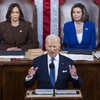 Tổng thống Mỹ Joe Biden đọc Thông điệp Liên bang 2022 tại phiên họp lưỡng viện Quốc hội ở Washington, DC, ngày 1/3/2022. (Ảnh: AFP/TTXVN)