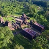 Khu di tích đền tháp Mỹ Sơn thuộc xã Duy Phú, huyện Duy Xuyên (tỉnh Quảng Nam) được UNESCO công nhận là Di sản văn hóa thế giới. (Ảnh: Trọng Đạt/TTXVN)