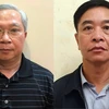 Hai bị can Mai Tuấn Anh và Trần Văn Tám (từ trái qua) bị bắt tạm giam trong vụ sai phạm tại Dự án đường cao tốc Đà Nẵng-Quảng Ngãi. (Nguồn: Bộ Công an)
