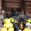 Theo thời gian, các phần cột, mái chùa và bộ tượng 18 vị La Hán đang bị xuống cấp nghiêm trọng. (Nguồn: cand.vn)
