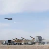Một máy bay không người lái hoạt động trong cuộc tập trận chiến đấu bằng máy bay không người lái quy mô lớn của Quân đội Iran ở Semnan, Iran ngày 4/1/2021. (Nguồn: Reuters)