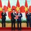 [Photo] Lễ trao đổi các văn kiện hợp tác giữa Việt Nam và Nhật Bản