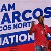 Ứng cử viên Ferdinand Marcos Jr phát biểu trong cuộc vận động tranh cử ở Laoag, Philippines, ngày 25/3/2022. (Ảnh: AFP/TTXVN)