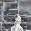 Hiện trường vụ nổ khách sạn Saratoga ở thủ đô La Habana của Cuba, ngày 6/5/2022. (Ảnh: THX/TTXVN)