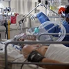 Nhân viên y tế điều trị cho bệnh nhân COVID-19 tại bệnh viện ở Cordoba, Argentina. (Ảnh: AFP/TTXVN)