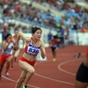 VĐV Nguyễn Thị Huyền (836, Việt Nam) giành huy chương vàng 400m nữ. (Ảnh: Huy Hùng/TTXVN)