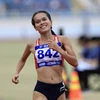 VĐV Phạm Thị Hồng Lệ về nhất chung kết nội dung chạy 10.000m nữ. (Ảnh: Huy Hùng/TTXVN)