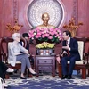 Ông Nguyễn Văn Nên, Ủy viên Bộ Chính trị, Bí thư Thành phố Hồ Chí Minh đã có buổi tiếp và hội đàm với bà Wendy Sherman, Thứ trưởng Bộ Ngoại giao Hoa Kỳ. (Ảnh: Xuân Khu/TTXVN)