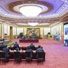 Chủ tịch Trung Quốc Tập Cận Bình tham dự Hội nghị thượng đỉnh Nhóm các nền kinh tế mới nổi hàng đầu thế giới (BRICS) lần thứ 13 theo hình thức trực tuyến ngày 9/9/2021. (Ảnh: THX/TTXVN)