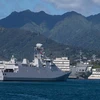Khinh hạm KRI I Gusti Ngurah Rai (332) của Hải quân Indonesia đến Căn cứ chung Trân Châu Cảng-Hickam vào ngày 26/6 để tham gia cuộc tập trận Vành đai Thái Bình Dương (RIMPAC) 2022. (Ảnh: U.S. Navy)