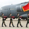 Lễ bàn giao hài cốt quân nhân Trung Quốc tại sân bay quốc tế Incheon, Hàn Quốc, ngày 2/9/2021.(Nguồn: Tân hoa xã)