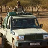 Xe quân đội Burkina Faso tuần tra một khu vực nông thôn ở vùng Soum, phía bắc Burkina Faso vào ngày 14 tháng 11 năm 2019. (Nguồn: AFP)