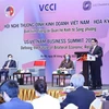 Thủ tướng Phạm Minh Chính dự Hội nghị Thượng đỉnh Kinh doanh Việt Nam-Hoa Kỳ tháng 3/2022. (Ảnh: Dương Giang/TTXVN)