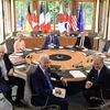 Các đại biểu tham dự Hội nghị thượng đỉnh G7 tại lâu đài Elmau thuộc bang Bayern (Đức), ngày 26/6/2022. (Ảnh: AFP/TTXVN)