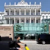 Bên ngoài khách sạn Palais Coburg tại Vienna (Áo) - nơi diễn ra các cuộc đàm phán hạt nhân Iran. (Nguồn: Reuters)
