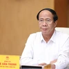 Phó Thủ tướng Chính phủ Lê Văn Thành làm Chủ tịch Hội đồng thẩm định Quy hoạch tổng thể quốc gia thời kỳ 2021-2030, tầm nhìn đến năm 2050. (Ảnh: Dương Giang/TTXVN)