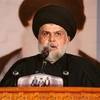 Giáo sỹ Moqtada Sadr theo dòng Shiite phát biểu tại một sự kiện ở thành phố Najaf, Iraq, ngày 3/6/2022. (Ảnh: AFP/TTXVN)