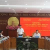 Thứ trưởng Bộ Ngoại giao Phạm Quang Hiệu phát biểu tại buổi làm việc. (Ảnh: Nhật Bình/TTXVN)