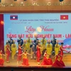 Biểu diễn văn nghệ tại Liên hoan Tiếng hát hữu nghị Việt Nam-Lào lần thứ IV. (Ảnh: Quân Trang/TTXVN)