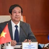 Bộ trưởng Nguyễn Kim Sơn phát biểu tại Hội nghị Bàn tròn Bộ trưởng Giáo dục Trung Quốc-ASEAN. (Nguồn: baotintuc.vn)