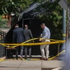 Cảnh sát điều tra tại hiện trường vụ xả súng ở khu vực Truxton Circle. (Nguồn: The Washington Post)