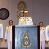 Ông Prayut Chan-o-cha, khi đảm nhiệm cương vị Tổng Tư lệnh quân đội Thái Lan, trong cuộc họp báo tại thủ đô Bangkok ngày 26/5/2014. (Ảnh: AFP/TTXVN)
