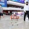 Một robot trinh sát hỏa hoạn tại Hội nghị Trí tuệ nhân tạo Thế giới 2022 (WAIC) ở Thượng Hải, Đông Trung Quốc, ngày 1/9. (Nguồn: Tân Hoa xã)
