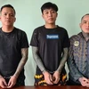 Đối tượng Trí "nhảm" cùng đồng bọn trong băng nhóm "áo cam" bị bắt giữ. (Nguồn: congan.com.vn)