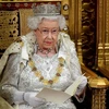 Nữ hoàng Anh Elizabeth II trình bày các chính sách của Chính phủ tại phiên họp Quốc hội ở London, ngày 14/10/2019. (Ảnh: AFP/TTXVN)