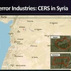 Bản đồ các cơ sở tên lửa của Iran ở Syria được Bộ trưởng Quốc phòng Benny Gantz tiết lộ trong Hội nghị Jerusalem Post ở New York, ngày 12 tháng 9 năm 2022 (Nguồn: jpost.com)