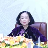 Trưởng Ban Tổ chức Trung ương Trương Thị Mai. (Ảnh: Phương Hoa/TTXVN)