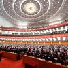 Các đại biểu đại diện cho hơn 96 triệu đảng viên và hơn 4,9 triệu tổ chức đảng cấp cơ sở tham dự Đại hội Đại biểu toàn quốc lần thứ XX Đảng Cộng sản Trung Quốc ở thủ đô Bắc Kinh, ngày 16/10/2022. (Ảnh: THX/TTXVN)