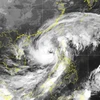 Ảnh chụp vệ tinh cơn bão số 7. (Nguồn: nchmf.gov.vn)