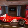 Chiếc Ferrari F2003-GA đoạt giải F1 năm 2003 của Schumacher đã thu về 13,2 triệu USD trong cuộc đấu giá ở Thụy Sĩ. (Nguồn: AFP)
