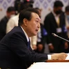 Tổng thống Hàn Quốc Yoon Suk-yeol phát biểu tại Hội nghị Cấp cao ASEAN ở Phnom Penh, Campuchia, ngày 11/11/2022. (Ảnh: YONHAP/TTXVN)