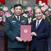 Chủ tịch nước trao quyết định thăng quân hàm sỹ quan cao cấp quân đội