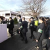 Các nhà điều tra xác minh vụ việc tại trường mầm non tư thục Sakura Hoikuen ở Susono, tỉnh Shizuoka, ngày 4/12. (Nguồn: Kyodo)