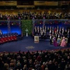 Toàn cảnh Lễ trao giải Nobel 2022 tại phòng hòa nhạc Stockholm, Thụy Điển ngày 10 tháng 12. (Nguồn: The Royal Watcher)