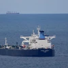 Tàu chở dầu thô Ottoman Sincerity ở khu neo đậu phía bắc khi chờ băng qua eo biển Bosphorus, ở Istanbul, Thổ Nhĩ Kỳ vào ngày 6/12. (Nguồn: Reuters)