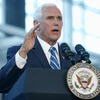 Cựu Phó Tổng thống Mỹ Mike Pence phát biểu trong cuộc họp báo tại Miami, Florida, ngày 18/6/2019. (Ảnh: AFP/TTXVN)