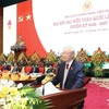 Tổng Bí thư Nguyễn Phú Trọng phát biểu chỉ đạo đại hội. (Ảnh: Trí Dũng/TTXVN)