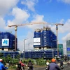 Các công trình xây dựng tại Thành phố Hồ Chí Minh. (Ảnh: Hồng Đạt/TTXVN)