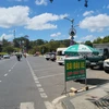 Các bãi đậu xe trước quảng trường Lâm Viên, thành phố Đà Lạt gây nhiều dư luận trong thời gian qua. (Nguồn: Báo Lâm Đồng)